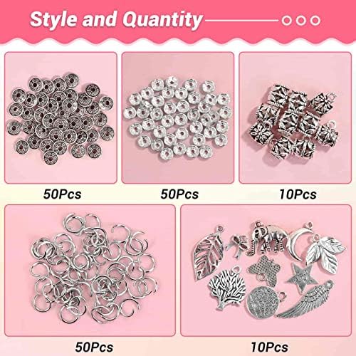 PAXCOO 473Pcs Stone Jewelry Making Kit Crystal Stone Bracelet Making Kit for Adults, Crystal Natural Healing Beads for Jewelry Making, Bracelet Making - Image 5