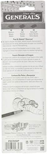 Peel & Sketch Charcoal Pencils 3/Pkg- - Image 2