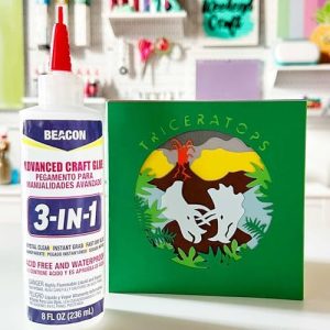 BEACON 3-in-1 Advanced Craft Glue – Fast-Drying, Crystal Clear Adhesive for Wood, Ceramics, Fabrics, and More, 4-Ounce